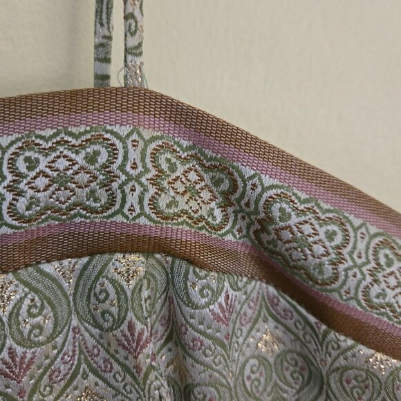 Isabel Ardee Designer Jaquard Spaghetti Strap Sheath Dress Celery Green Size 6 - Picture 4 of 9